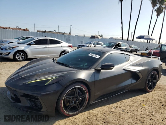 2020 Chevrolet Corvette 3LT with VIN 1G1Y82D40L5110373, listed as a Copart auction lot 66202144 with 43,121 mi miles and Salvage Title. Bid and sale history available at carsss.com. Image 1.
