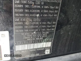 2020 Land Rover Discovery SE with VIN SALRG2RV3L2423718, listed as a Copart auction lot 57251085 with 104,450 mi miles and Clean Title. Bid and sale history available at DreamBid. Image 13.