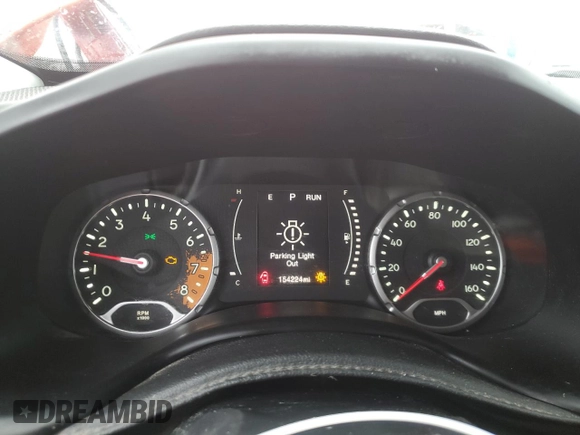 2016 Jeep Renegade Latitude with VIN ZACCJBBT9GPE07543, listed as a Copart auction lot 53434035 with 154,224 mi miles and Clean Title. Bid and sale history available at DreamBid. Image 9.