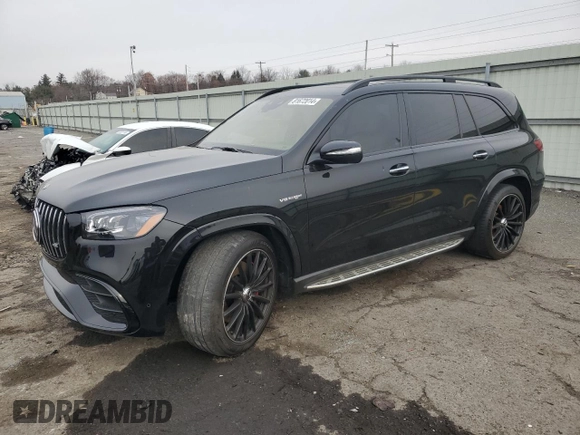 2021 Mercedes-Benz GLS with VIN 4JGFF8KE3MA463875, listed as a Copart auction lot 81672014 with 14,798 mi miles and Salvage Title. Bid and sale history available at carsss.com. Image 1.