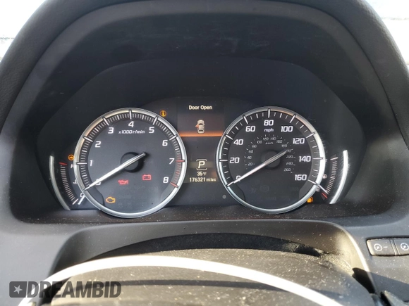 2015 Acura TLX V6 Advance with VIN 19UUB2F76FA012167, listed as a Copart auction lot 86763964 with 176,321 mi miles and Salvage Title. Bid and sale history available at carsss.com. Image 9.