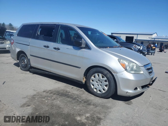 2007 Honda Odyssey LX with VIN 5FNRL38297B106979, listed as a Copart auction lot 54577025 with 0 mi miles and Clean Title. Bid and sale history available at carsss.com. Image 4.