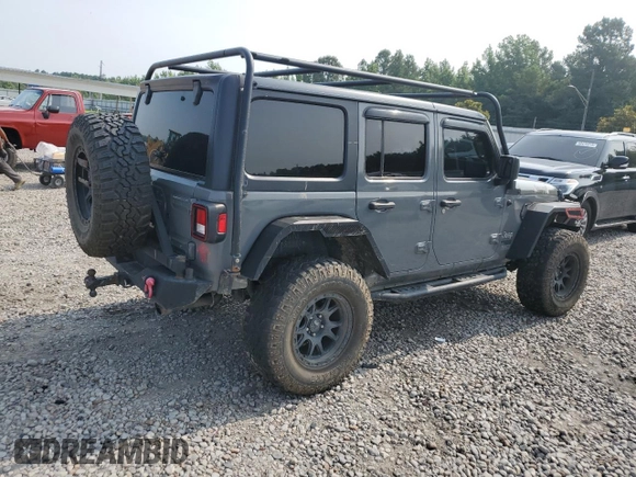 2018 Jeep Wrangler Unlimited Sport S with VIN 1C4HJXDG0JW281103, listed as a Copart auction lot 60400565 with 112,485 mi miles and Salvage title. Bid and sale history available at DreamBid. Image 3.