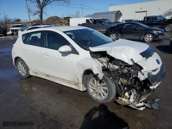 2012 Mazda Mazda3 i Touring with VIN JM1BL1L74C1637700, listed as a Copart auction lot 46438305 with 184,097 mi miles and Salvage Title. Bid and sale history available at carsss.com. Image 4.