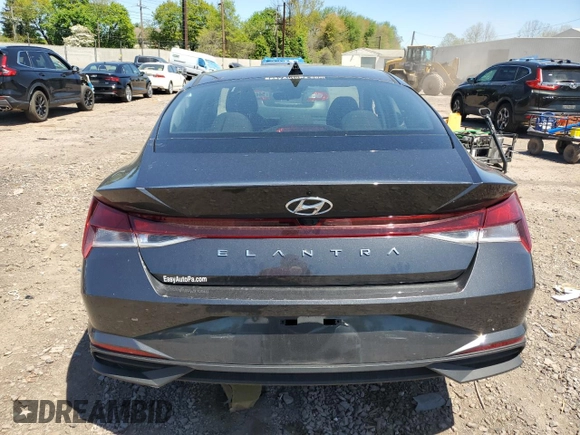 2023 Hyundai Elantra SEL with VIN 5NPLS4AG8PH098296, listed as a Copart auction lot 54489315 with 30,254 mi miles and Salvage Title. Bid and sale history available at DreamBid. Image 6.