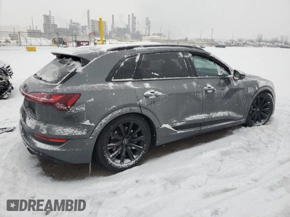 2022 Audi e-tron Prestige with VIN WA1VAAGE5NB039506, listed as a Copart auction lot 83216424 with Not provided miles and Salvage title. Bid and sale history available at DreamBid. Image 3.