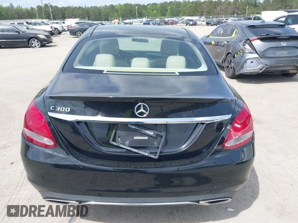 2017 Mercedes-Benz C 300 with VIN 55SWF4JB1HU190340, listed as a IAAI auction lot 41955855 with 158,810 mi miles and . Bid and sale history available at DreamBid. Image 16.
