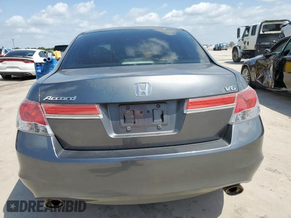 2011 Honda Accord EX with VIN 1HGCP3F76BA013574, listed as a Copart auction lot 61876095 with 144,379 mi miles and Salvage title. Bid and sale history available at DreamBid. Image 6.
