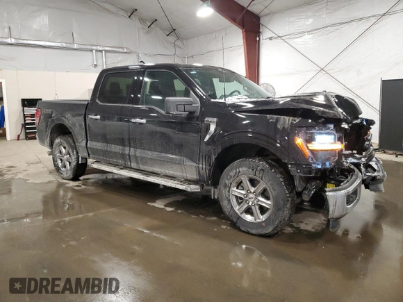2024 Ford F-150 XLT with VIN 1FTEW3LP1RKD77680, listed as a Copart auction lot 44554285 with 948 mi miles and Salvage Title. Bid and sale history available at carsss.com. Image 4.