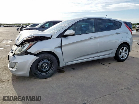 2012 Hyundai Accent GS with VIN KMHCT5AE8CU031209, listed as a Copart auction lot 57881945 with 126,756 mi miles and Salvage title. Bid and sale history available at DreamBid. Image 1.
