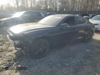 2023 Genesis G70 2.0T with VIN KMTG34TA5PU115666, listed as a Copart auction lot 78907334 with 19,747 mi miles and Salvage Title. Bid and sale history available at DreamBid. Image 1.