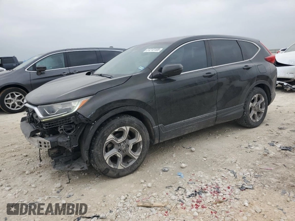 2017 Honda CR-V EX-L with VIN 2HKRW1H89HH510870, listed as a Copart auction lot 51213155 with 74,828 mi miles and Salvage Title. Bid and sale history available at DreamBid. Image 1.