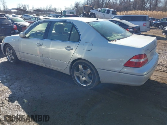 2005 Lexus LS 430 z VIN JTHBN36F855003387, wystawiony jako IAAI lot #41455883 z przebiegiem 279 683 mil mil oraz . Historia ofert i sprzedaży dostępna na DreamBid. Obrazek 3.