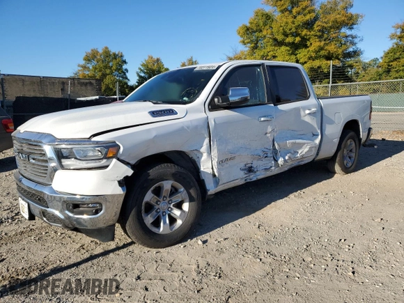 2023 Ram 1500 Laramie with VIN 1C6SRFRT0PN641605, listed as a Copart auction lot 70271924 with 17,917 mi miles and Salvage title. Bid and sale history available at DreamBid. Image 1.