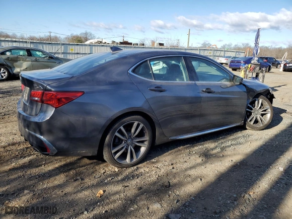 2019 Acura TLX w/Technology Pkg with VIN 19UUB2F49KA010008, listed as a Copart auction lot 88532325 with 54,926 mi miles and Salvage Title. Bid and sale history available at carsss.com. Image 3.