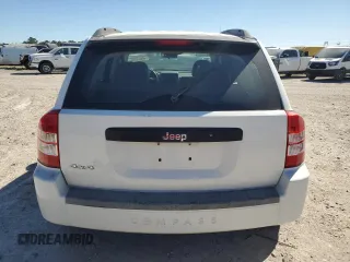 2007 Jeep Compass Sport with VIN 1J8FF47W07D120709, listed as a Copart auction lot 49653095 with 172,538 mi miles and Salvage Title. Bid and sale history available at carsss.com. Image 6.