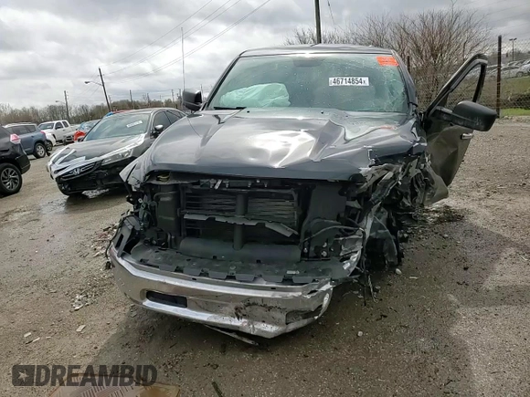 2018 Ram 1500 SLT with VIN 1C6RR7GG1JS307537, listed as a Copart auction lot 46714854 with Not provided miles and Salvage title. Bid and sale history available at DreamBid. Image 12.