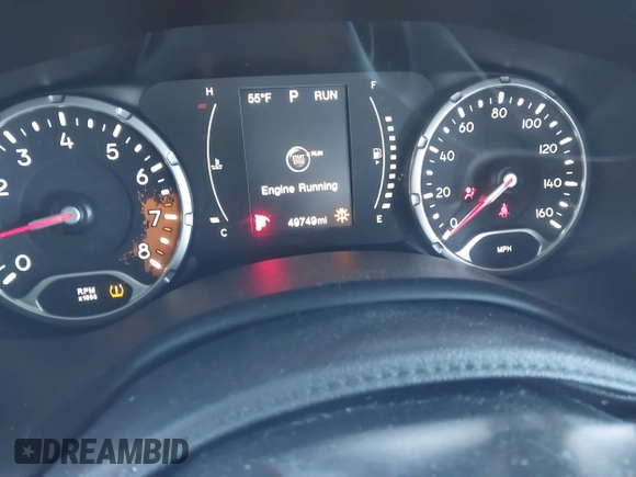 2016 Jeep Renegade Latitude with VIN ZACCJBBTXGPD18290, listed as a IAAI auction lot 41399537 with 49,749 mi miles. Bid and sale history available at carsss.com. Image 7.