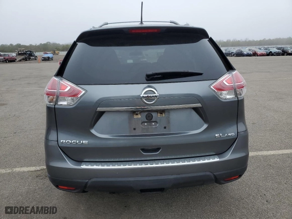 2015 Nissan Rogue SL with VIN 5N1AT2MVXFC800434, listed as a Copart auction lot 51225315 with 125229 miles and Salvage Title. Bid and sale history available at carsss.com. Image 6.