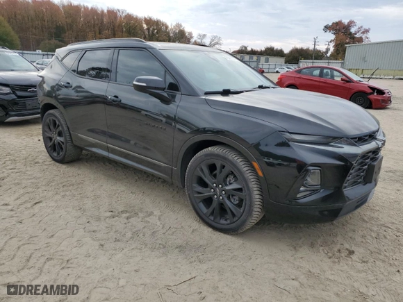 2022 Chevrolet Blazer RS with VIN 3GNKBKRS1NS114776, listed as a Copart auction lot 78585154 with 48,149 mi miles and Salvage Title. Bid and sale history available at carsss.com. Image 4.
