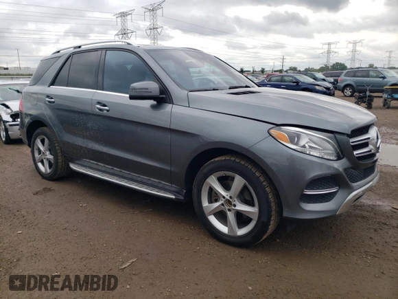 2017 Mercedes-Benz GLE 350 with VIN 4JGDA5HB7HA976621, listed as a Copart auction lot 58548855 with 55,591 mi miles and Salvage title. Bid and sale history available at DreamBid. Image 4.