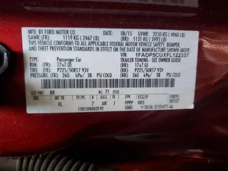 2015 Ford C-Max Energi SEL with VIN 1FADP5CUXFL122337, listed as a Copart auction lot 45984524 with 111,758 mi miles. Bid and sale history available at carsss.com. Image 12.