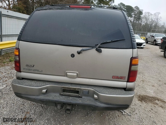 2002 GMC Yukon Denali with VIN 1GKEK63U62J112871, listed as a Copart auction lot 44816745 with 243,203 mi miles and Salvage Title. Bid and sale history available at carsss.com. Image 6.