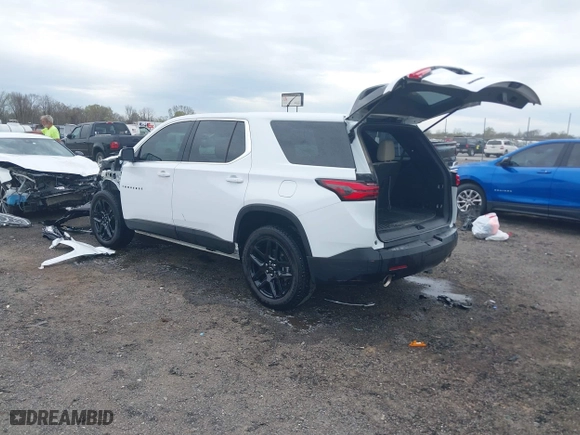 2023 Chevrolet Traverse LS with VIN 1GNERFKW6PJ332553, listed as a IAAI auction lot 41864699 with 15,654 mi miles. Bid and sale history available at carsss.com. Image 3.
