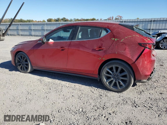 2021 Mazda Mazda3 Hatchback Preferred with VIN JM1BPBLL5M1404000, listed as a Copart auction lot 77825754 with 23,828 mi miles and Salvage Title. Bid and sale history available at carsss.com. Image 2.