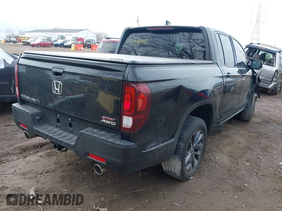 2021 Honda Ridgeline Sport with VIN 5FPYK3F19MB017134, listed as a IAAI auction lot 41942440 with 30,794 mi miles and . Bid and sale history available at DreamBid. Image 4.