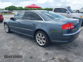 2007 Audi A8 with VIN WAULV44E57N009945, listed as a IAAI auction lot 42400577 with 186,607 mi miles and . Bid and sale history available at DreamBid. Image 3.