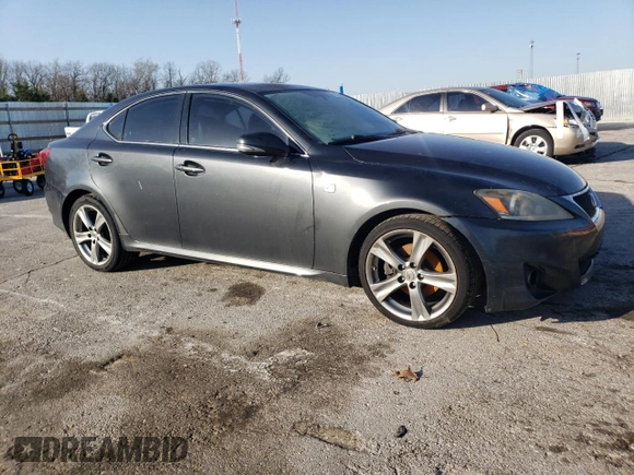 2011 Lexus IS 250 with VIN JTHBF5C2XB5134827, listed as a Copart auction lot 52330515 with 242,415 mi miles and Salvage Title. Bid and sale history available at DreamBid. Image 4.