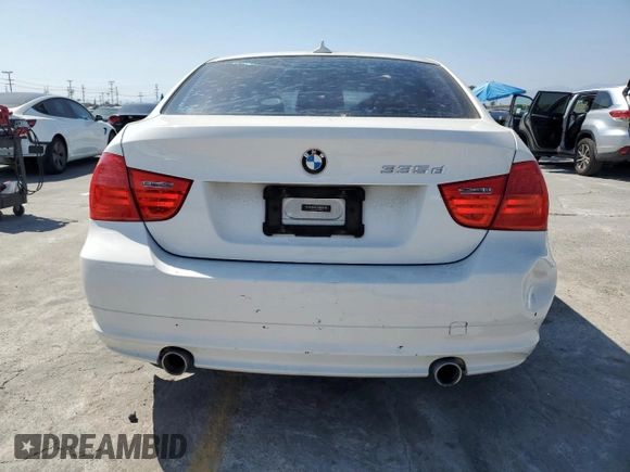 2011 BMW 3 Series 335d with VIN WBAPN7C54BA949643, listed as a Copart auction lot 58806615 with 192,149 mi miles and Clean title. Bid and sale history available at DreamBid. Image 6.