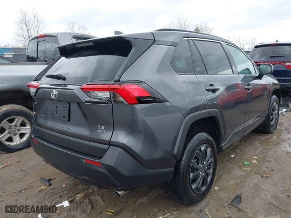 2020 Toyota RAV4 LE with VIN 2T3F1RFV8LC063346, listed as a IAAI auction lot 41850240 with 83,237 mi miles. Bid and sale history available at carsss.com. Image 4.
