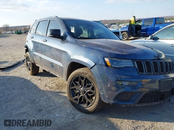 2021 Jeep Grand Cherokee 80th Anniversary with VIN 1C4RJFBG5MC827059, listed as a IAAI auction lot 40958909 with 38,000 mi miles and . Bid and sale history available at DreamBid. Image 1.
