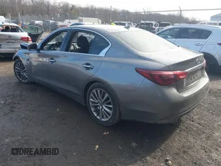 2018 Infiniti Q50 Luxe with VIN JN1EV7AP4JM591989, listed as a IAAI auction lot 41525340 with 78,812 mi miles and . Bid and sale history available at carsss.com. Image 3.
