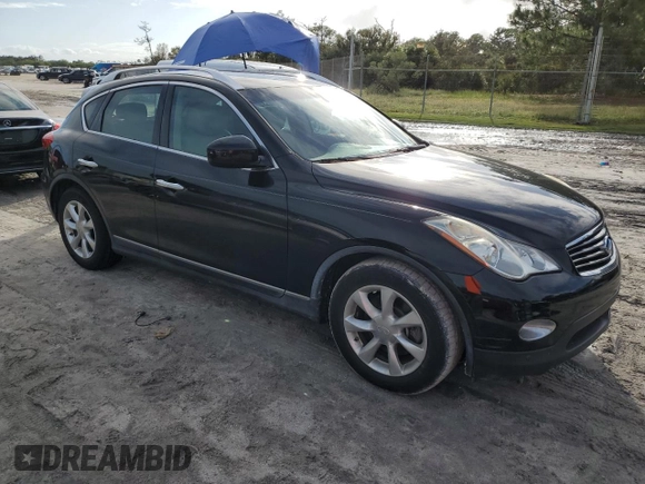 2008 Infiniti EX Journey with VIN JNKAJ09E68M300418, listed as a Copart auction lot 77326494 with 71,183 mi miles and Salvage Title. Bid and sale history available at DreamBid. Image 4.