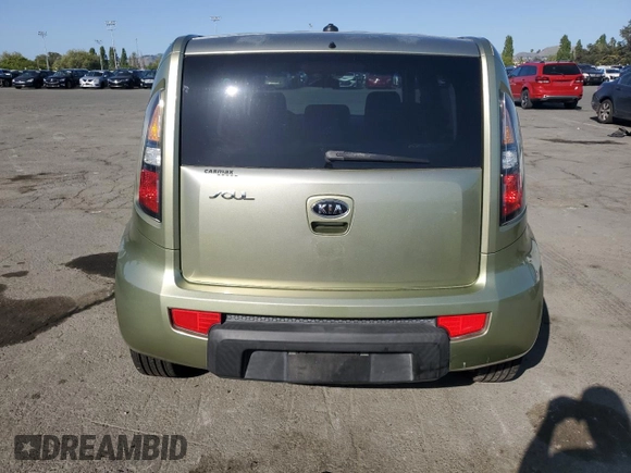 2010 Kia Soul + with VIN KNDJT2A28A7029648, listed as a Copart auction lot 54184915 with 104,651 mi miles and Salvage Title. Bid and sale history available at DreamBid. Image 6.