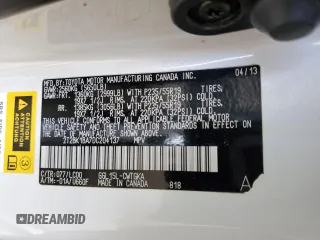2013 Lexus RX 350 with VIN 2T2BK1BA7DC204137, listed as a Copart auction lot 47279625 with 0 mi miles and Salvage Title. Bid and sale history available at carsss.com. Image 12.