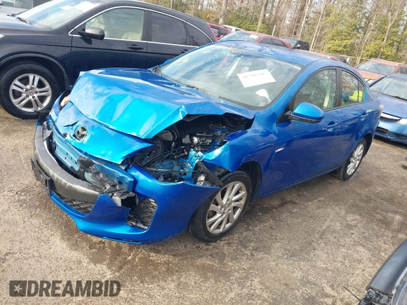 2012 Mazda Mazda3 i Touring with VIN JM1BL1V85C1537224, listed as a IAAI auction lot 41588360 with 186,814 mi miles. Bid and sale history available at carsss.com. Image 17.