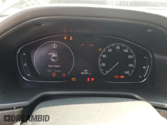 2019 Honda Accord Touring with VIN 1HGCV2F99KA002490, listed as a Copart auction lot 59668755 with 51,291 mi miles and Salvage title. Bid and sale history available at DreamBid. Image 9.