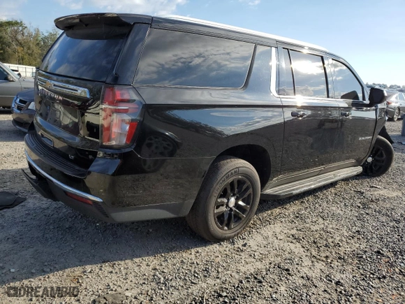2021 Chevrolet Suburban LT with VIN 1GNSCCKD4MR176317, listed as a Copart auction lot 46689235 with 0 mi miles and Salvage Title. Bid and sale history available at carsss.com. Image 3.