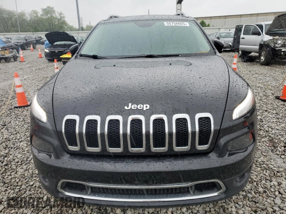 2015 Jeep Cherokee Limited z VIN 1C4PJMDS7FW740844, wystawiony jako Copart lot #55756605 z przebiegiem 77 446 mil mil oraz Szkoda całkowita • Salvage title. Historia ofert i sprzedaży dostępna na DreamBid. Obrazek 5.