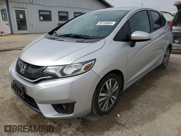 2015 Honda Fit EX-L with VIN 3HGGK5H86FM701195, listed as a Copart auction lot 50150885 with 0 mi miles and Salvage Title. Bid and sale history available at carsss.com. Image 1.