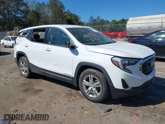 2020 GMC Terrain SLE with VIN 3GKALMEV1LL224087, listed as a IAAI auction lot 41843729 with 54,152 mi miles. Bid and sale history available at carsss.com. Image 1.