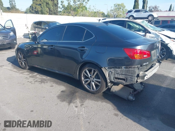 2008 Lexus IS 250 with VIN JTHBK262482059056, listed as a IAAI auction lot 41988302 with 203,953 mi miles. Bid and sale history available at carsss.com. Image 3.