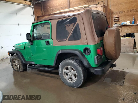 2005 Jeep Wrangler X с VIN 1J4FA39S35P305742, выставлен на аукционе Copart как лот 57124995 с пробегом 159 419 миль миль и Списание • Salvage title. История ставок и продаж доступна на DreamBid. Изображение 2.