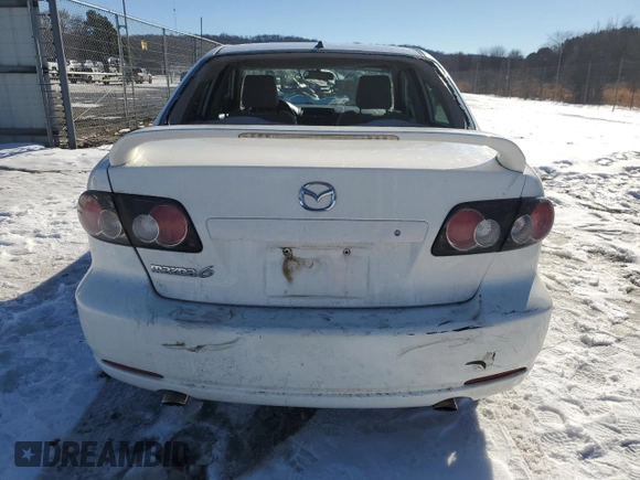 2008 Mazda 6 i Sport VE with VIN 1YVHP80C885M01294, listed as a Copart auction lot 88508995 with 239,017 mi miles and Salvage Title. Bid and sale history available at carsss.com. Image 6.