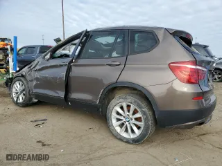 2013 BMW X3 xDrive28i with VIN 5UXWX9C53D0A24673, listed as a Copart auction lot 52356315 with 0 mi miles and Clean Title. Bid and sale history available at carsss.com. Image 2.
