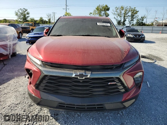 2023 Chevrolet Blazer RS with VIN 3GNKBERS1PS226319, listed as a Copart auction lot 54882465 with 18,453 mi miles and Salvage title. Bid and sale history available at DreamBid. Image 5.